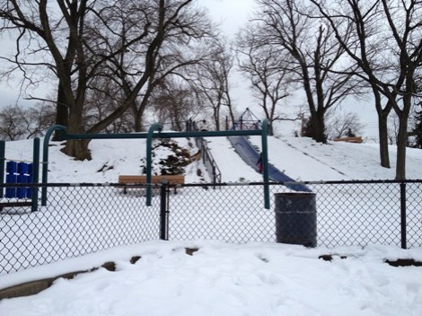 Blue Slide Playground