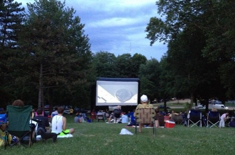 Watching Jack Reacher on Observatory Hill in Riverview Park!